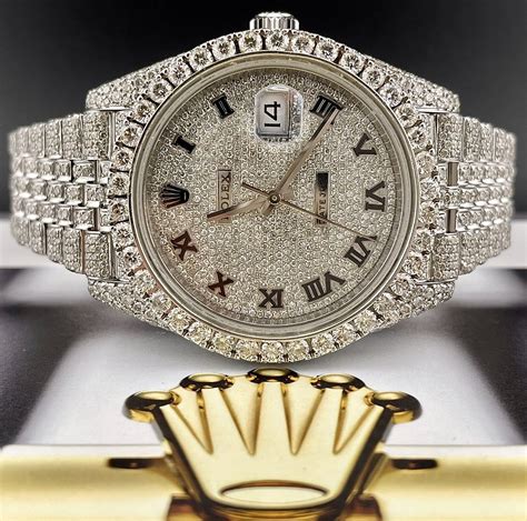 41mm iced out rolex|iced out Rolex gold chain.